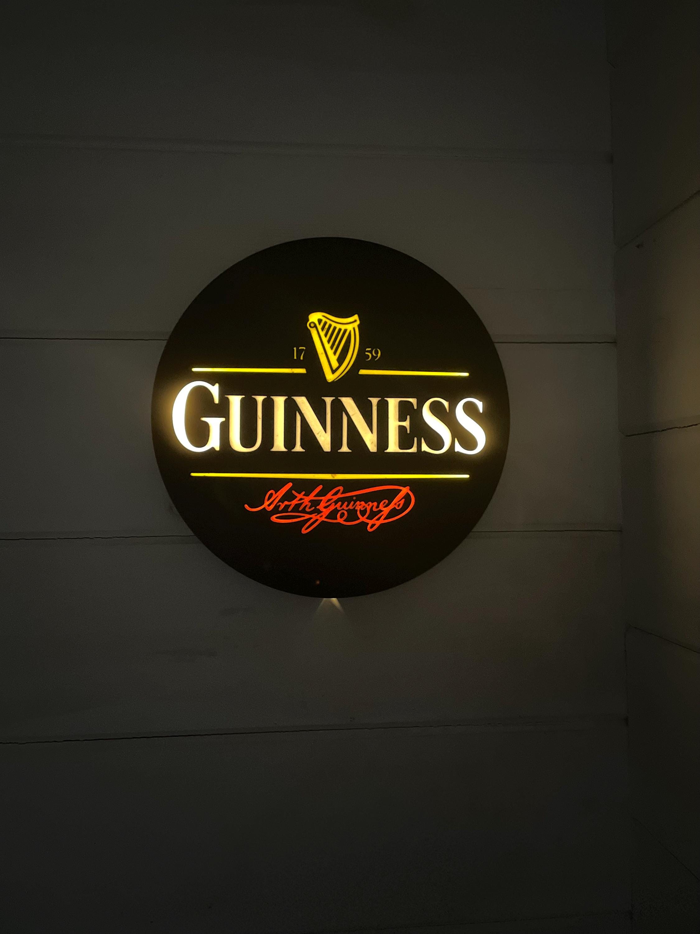 Guinness 1759 Light Box for Home Bar, Man Cave or Office Decor, Irish Pub Decor, Irish Home Bar