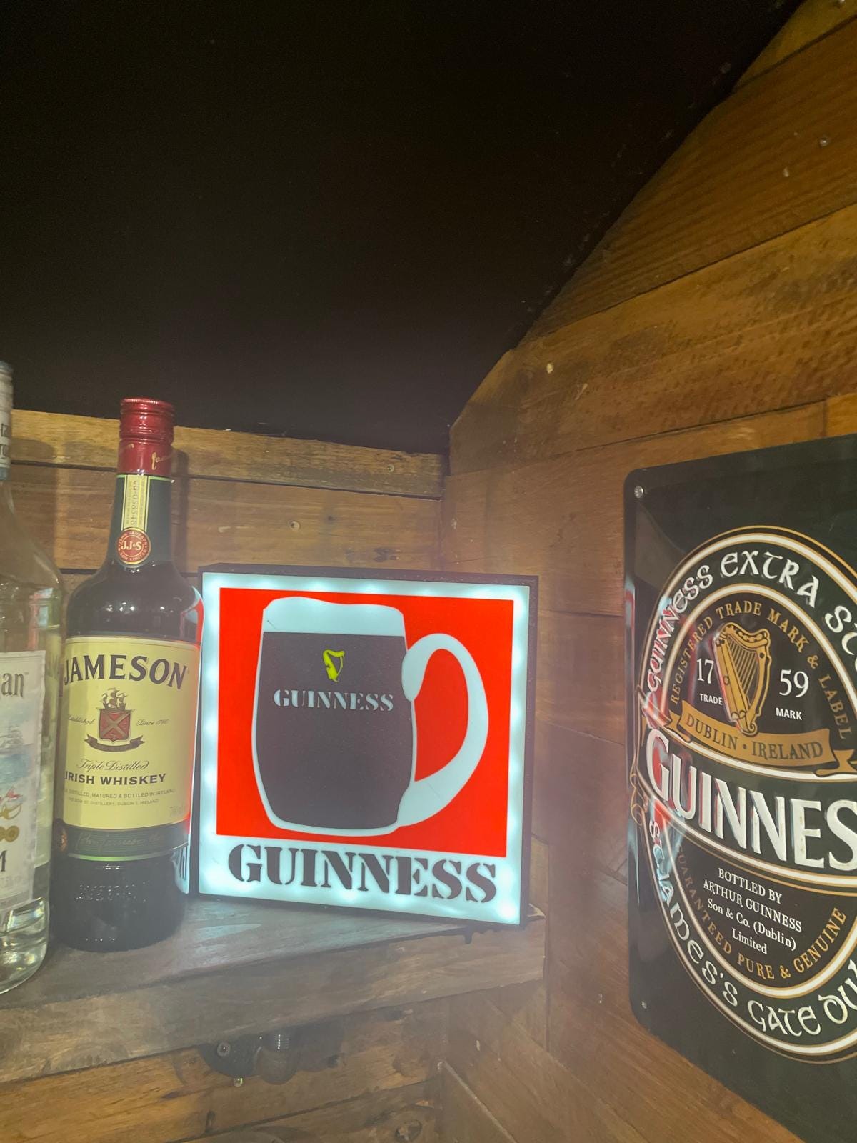 Guinness Tankard Light Box for Home Bar, Man Cave or Office Decor, Irish Pub Decor, Irish Home Bar