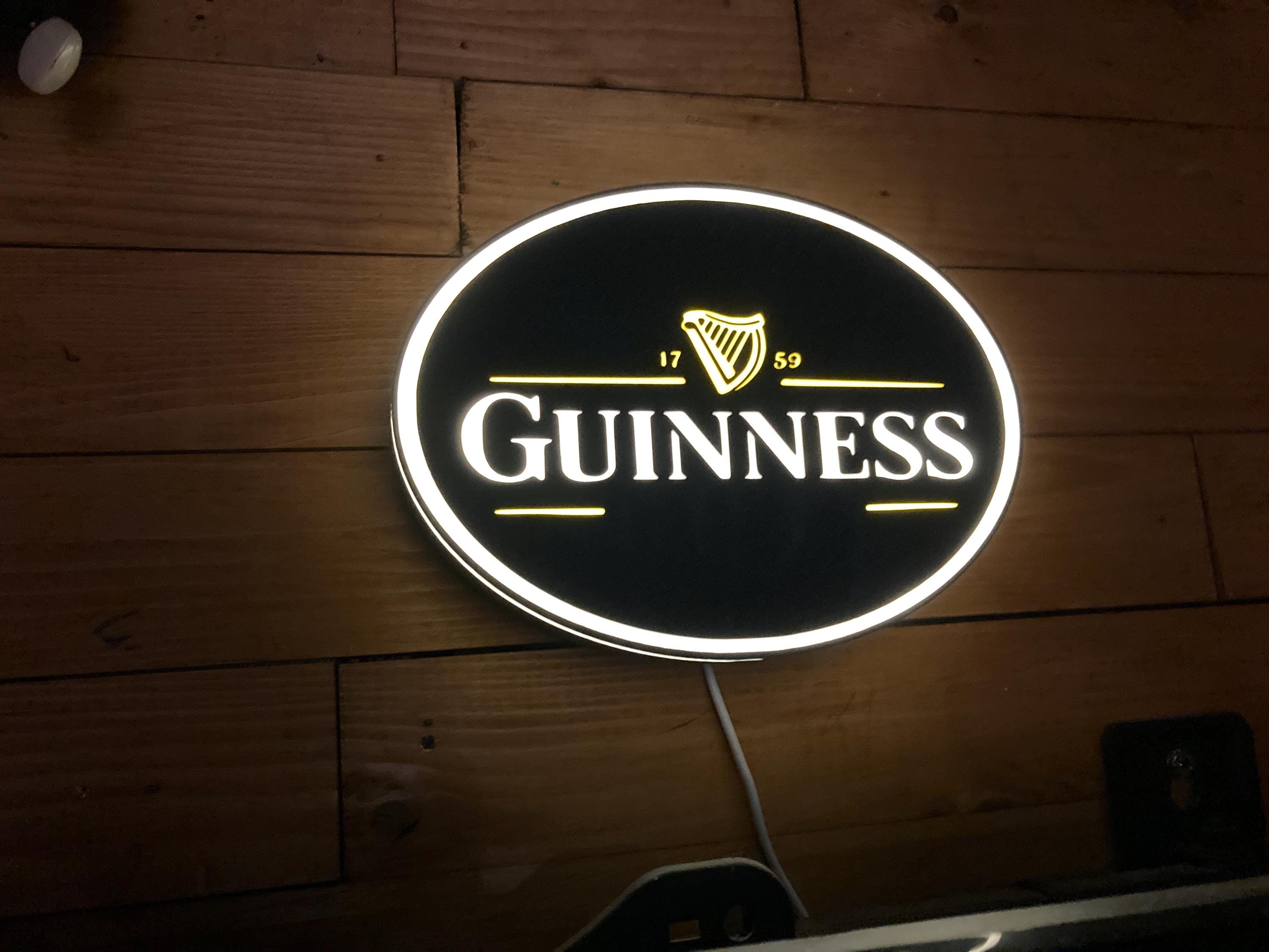 Guinness 1759 Light Box for Man Cave Decor, Pub Decor, Irish Home Bar