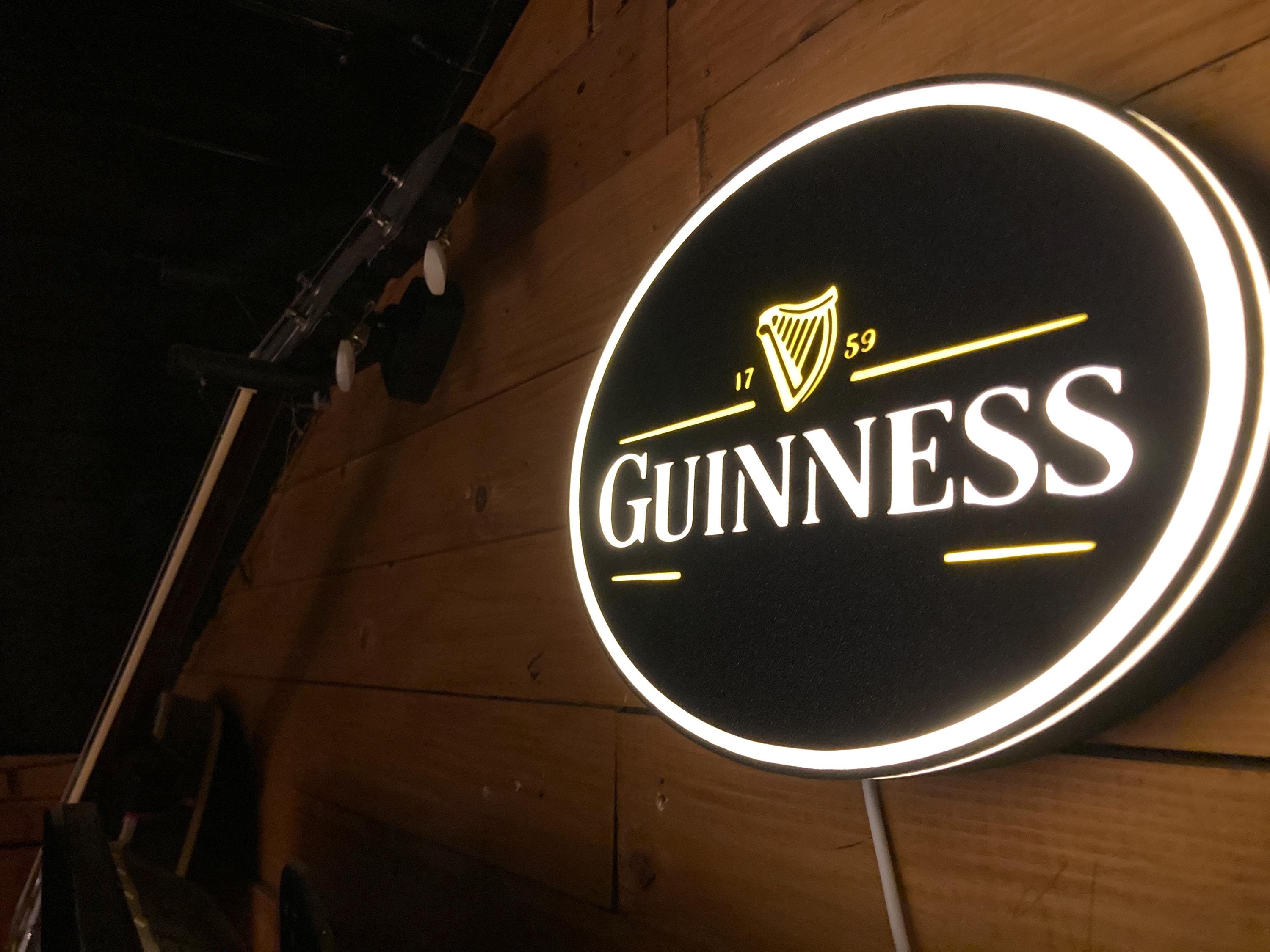Guinness 1759 Light Box for Man Cave Decor, Pub Decor, Irish Home Bar