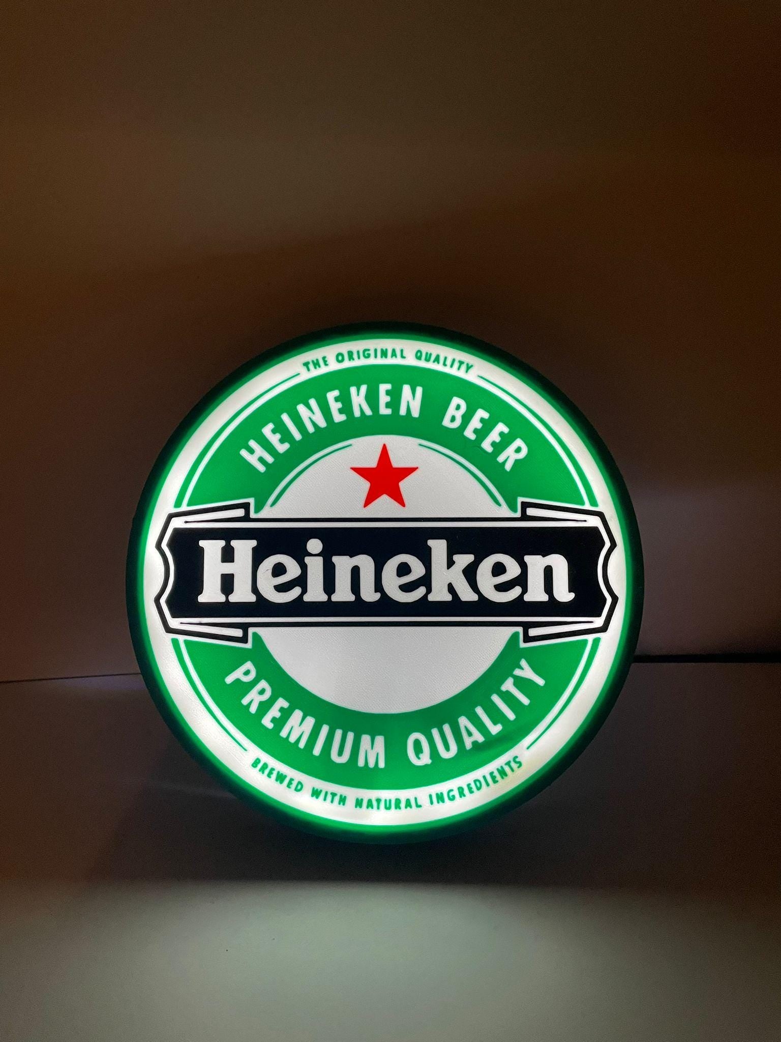 Heineken Light Box for Man Cave Decor,Pub Decor, Irish Home Bar
