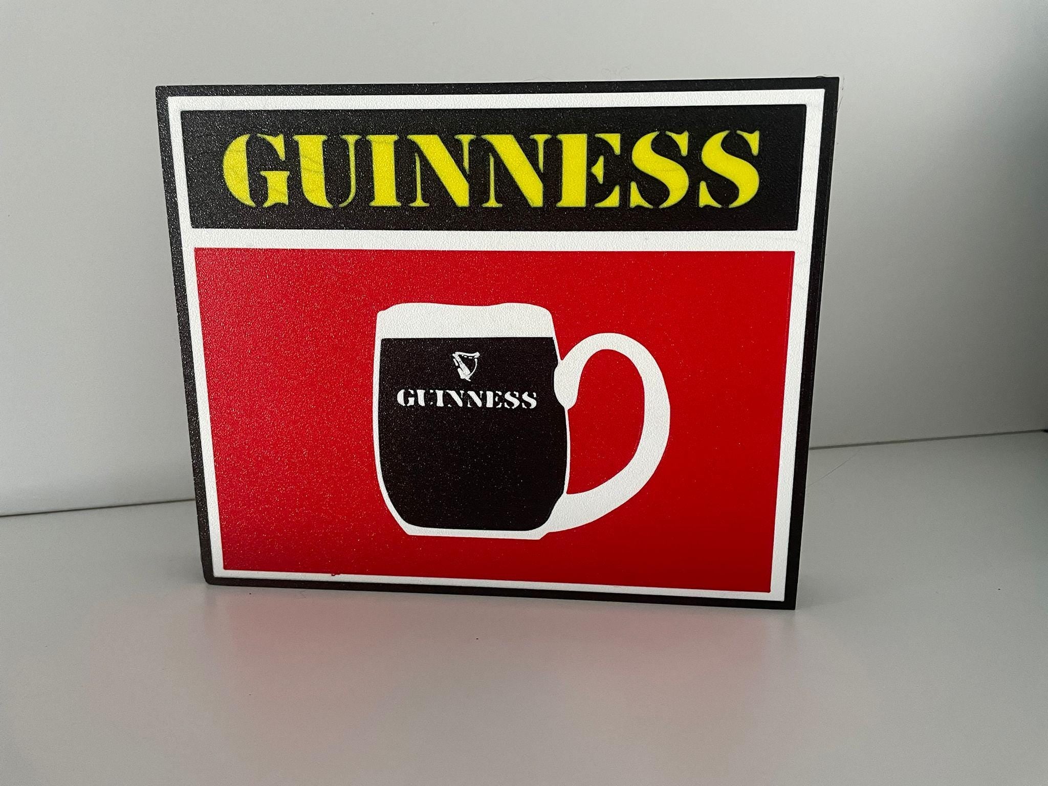 Guinness Tankard Light Box for Home Bar, Man Cave or Office Decor, Irish Pub Decor, Irish Home Bar